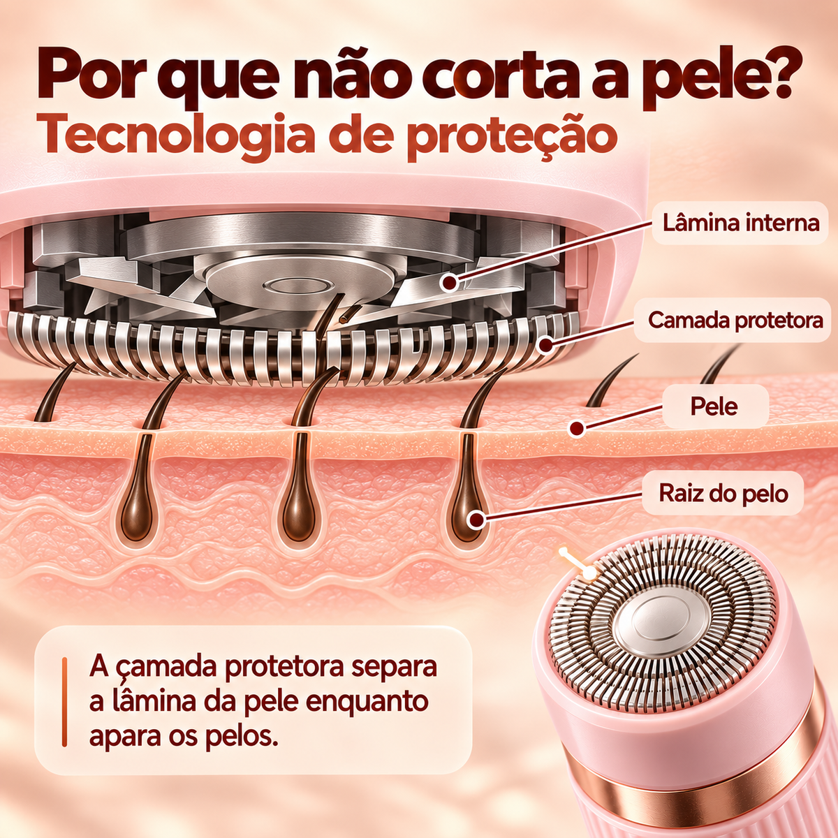 Depilador Elétrico SilkPro IPX7